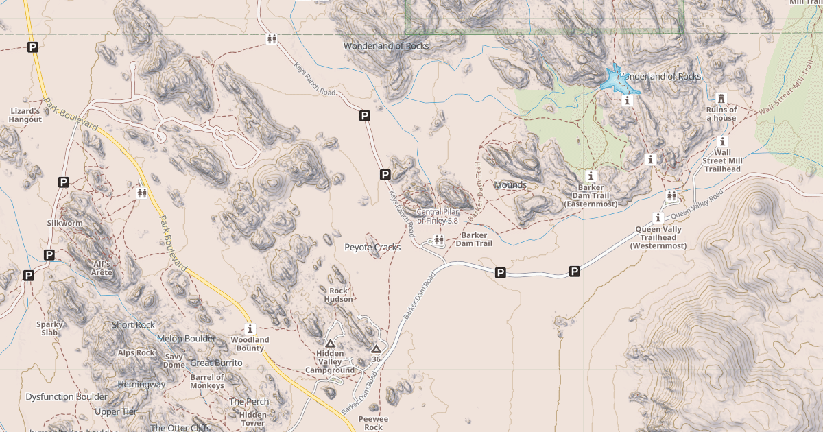 Map preview of Central Pilar of Finley