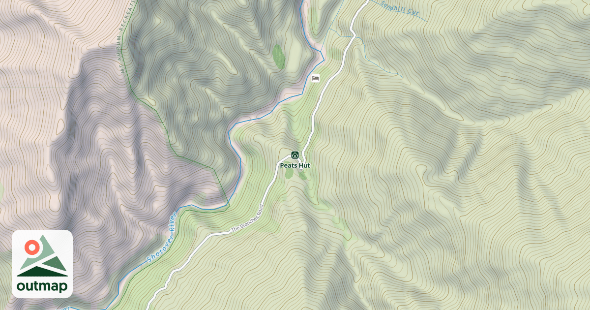 Map of Peats Hut