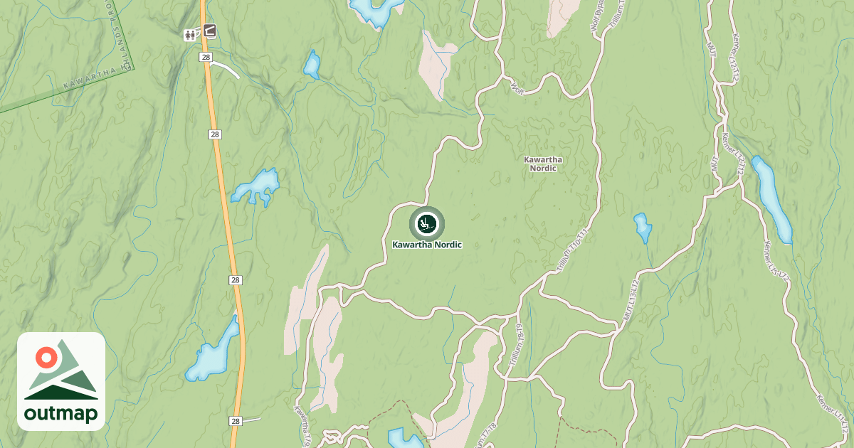 Map of Kawartha Nordic