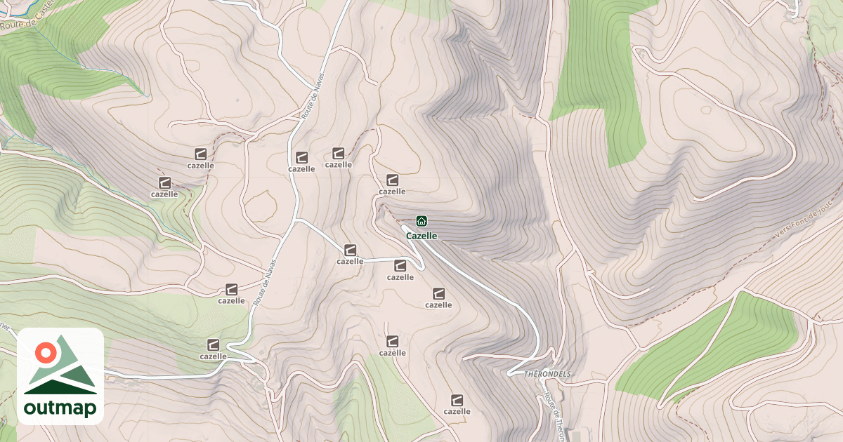 Map of Cazelle
