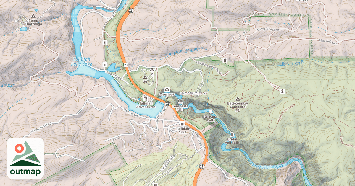 Map of Chimney Route