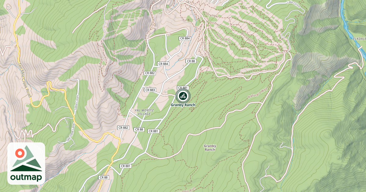 Map of Granby Ranch