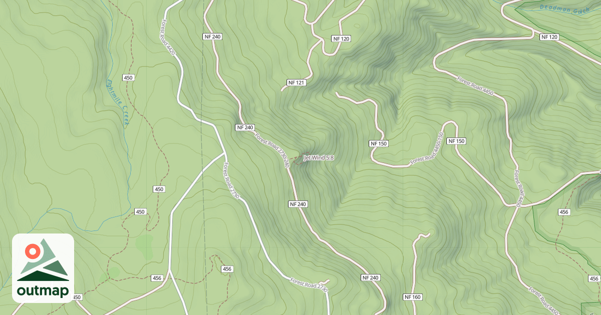 Map of Jet Wind