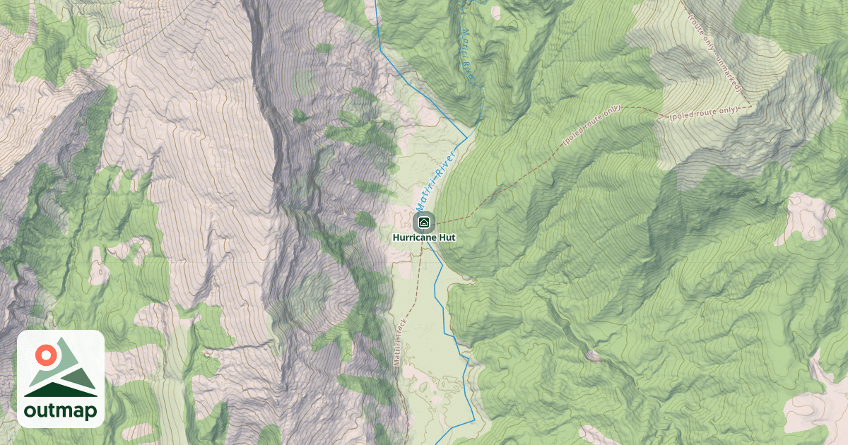 Map of Hurricane Hut