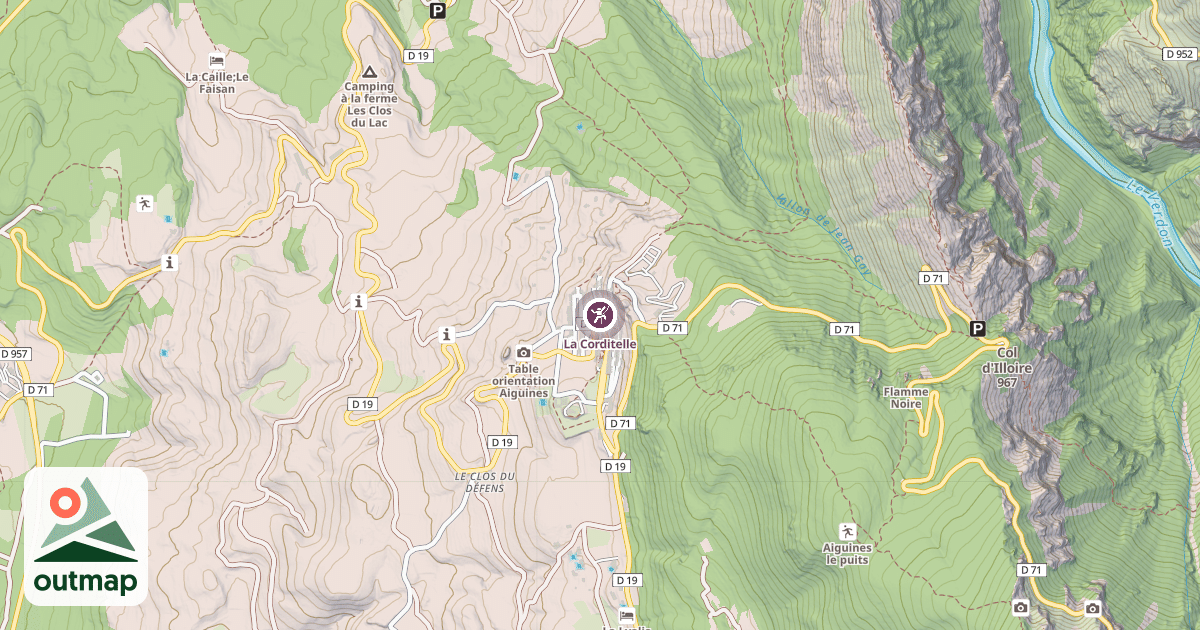 Map of La Corditelle