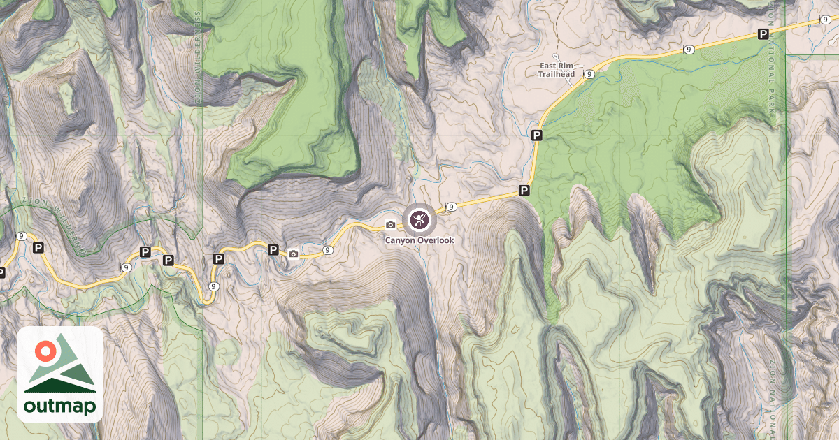 Map of Canyon Overlook