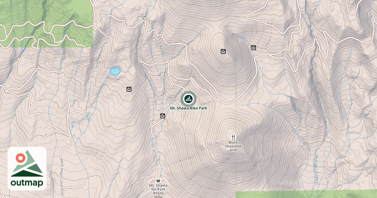 Map of Mt. Shasta Bike Park