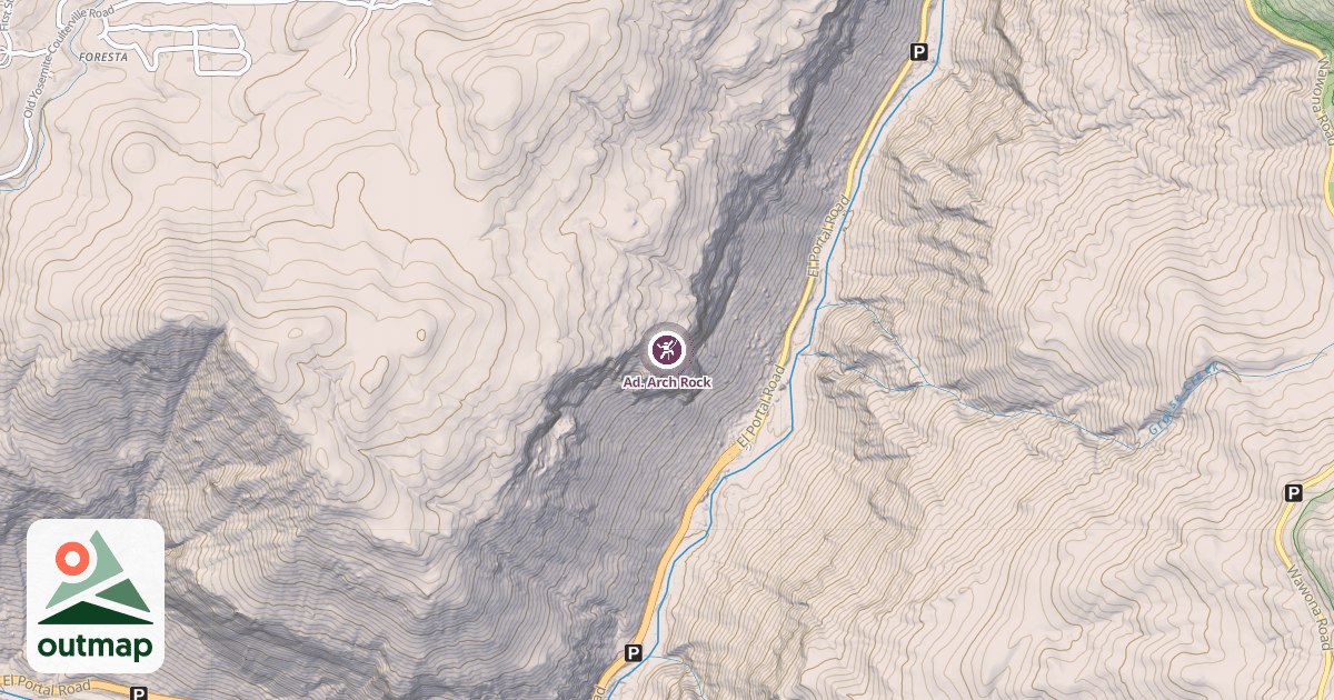 Map of Ad. Arch Rock