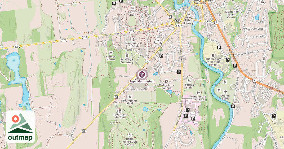 Map of Pepin Gymnasium