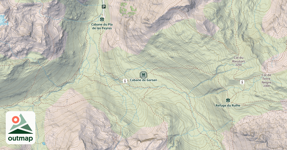 Map of Cabane de Garsan