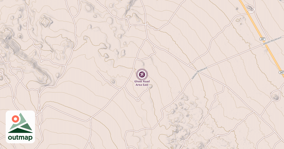 Map of Ghost Road Area East