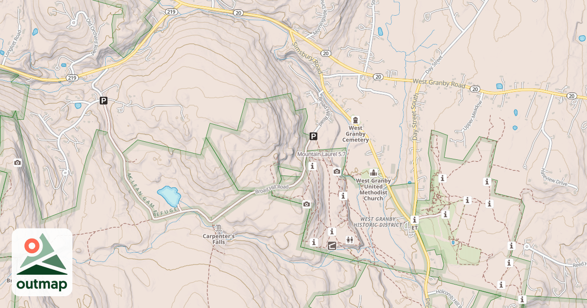 Map of Mountain Laurel
