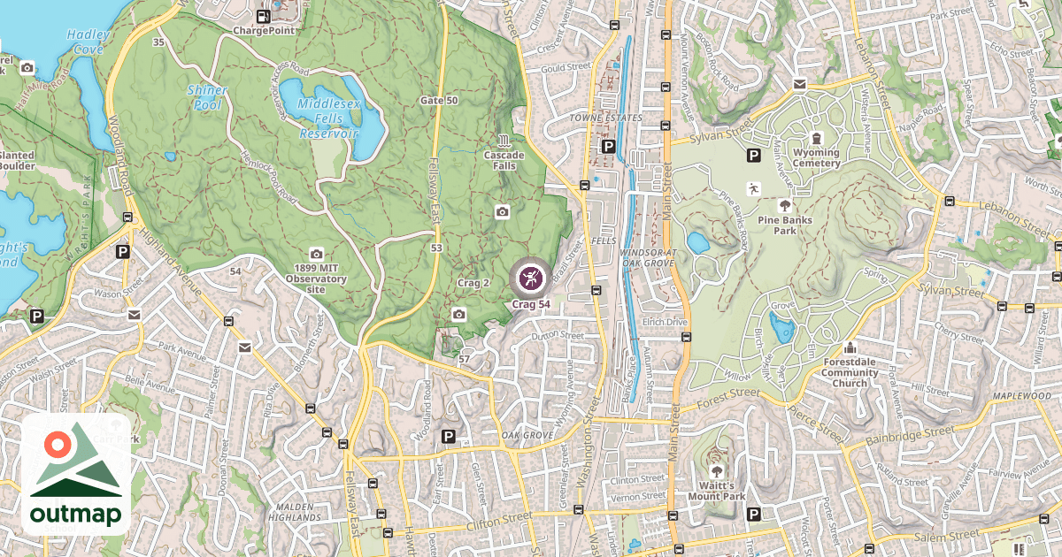 Map of Crag 54
