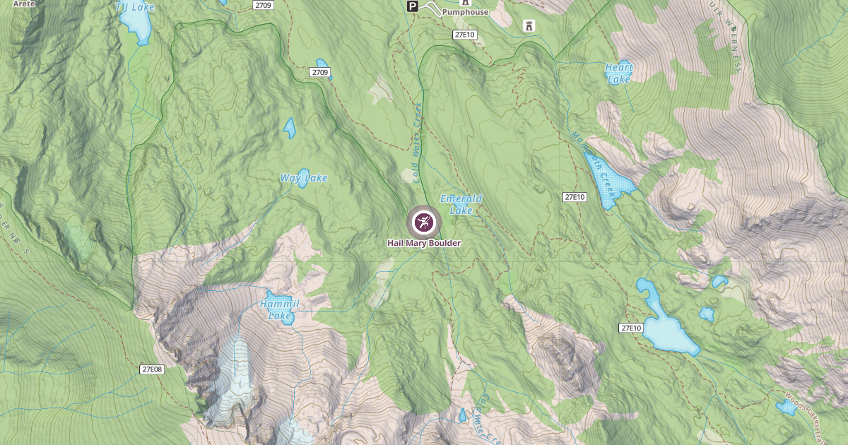 Map preview of Hail Mary Boulder