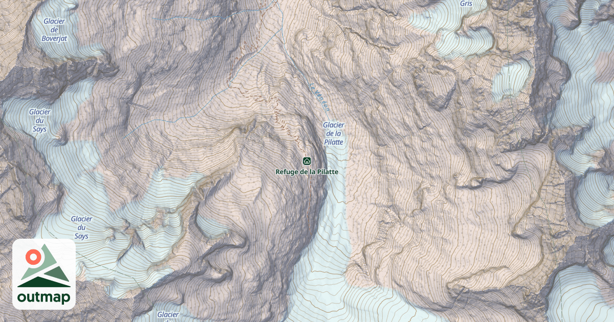Map of Refuge de la Pilatte