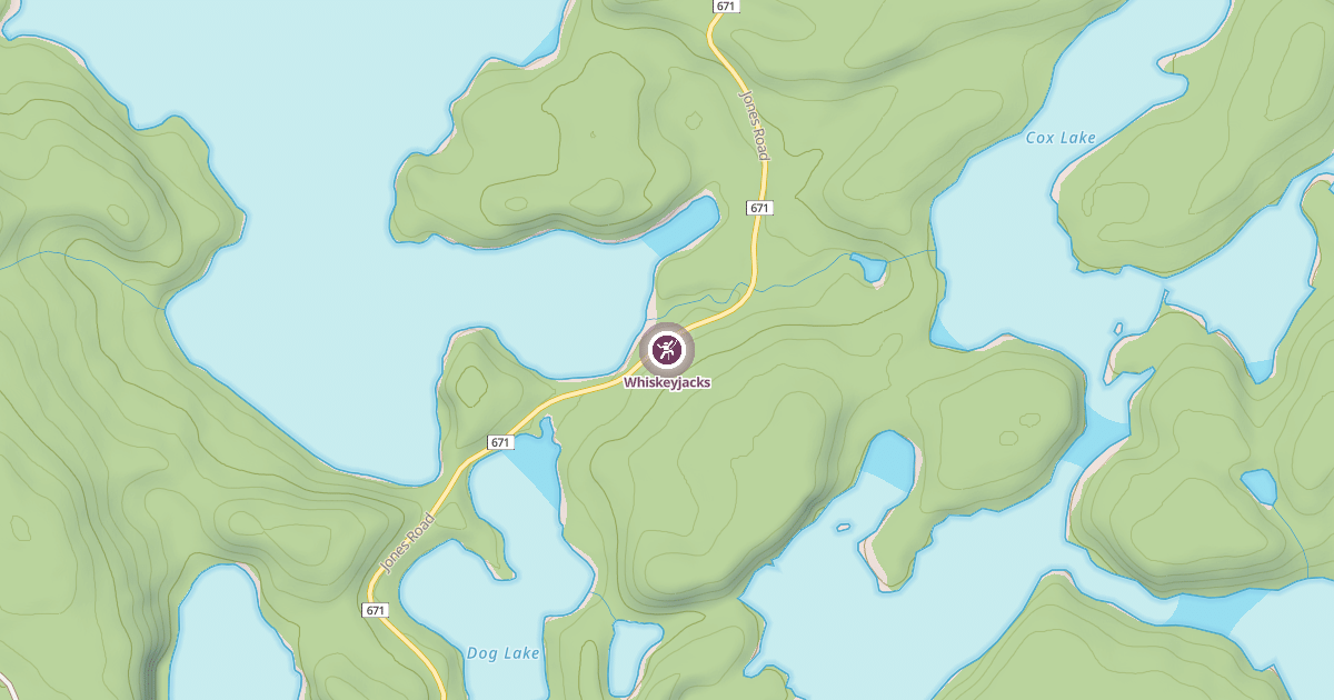 Map preview of Whiskeyjacks