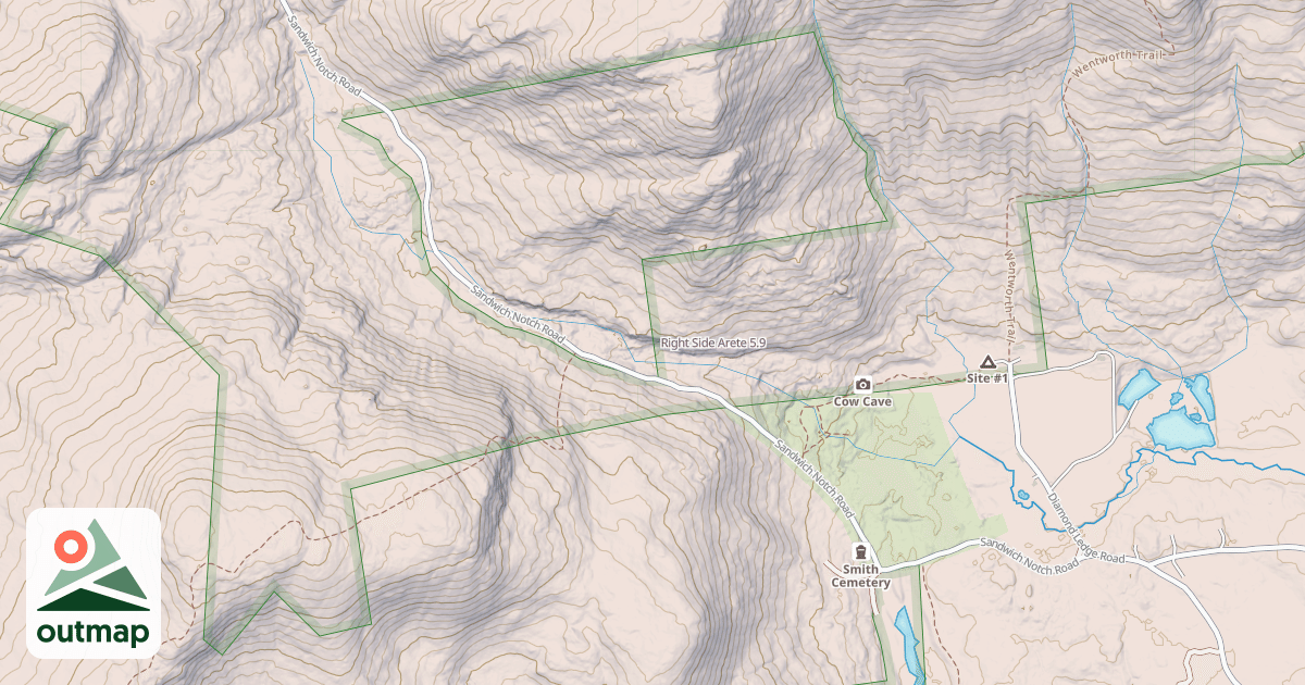 Map of Right Side Arete