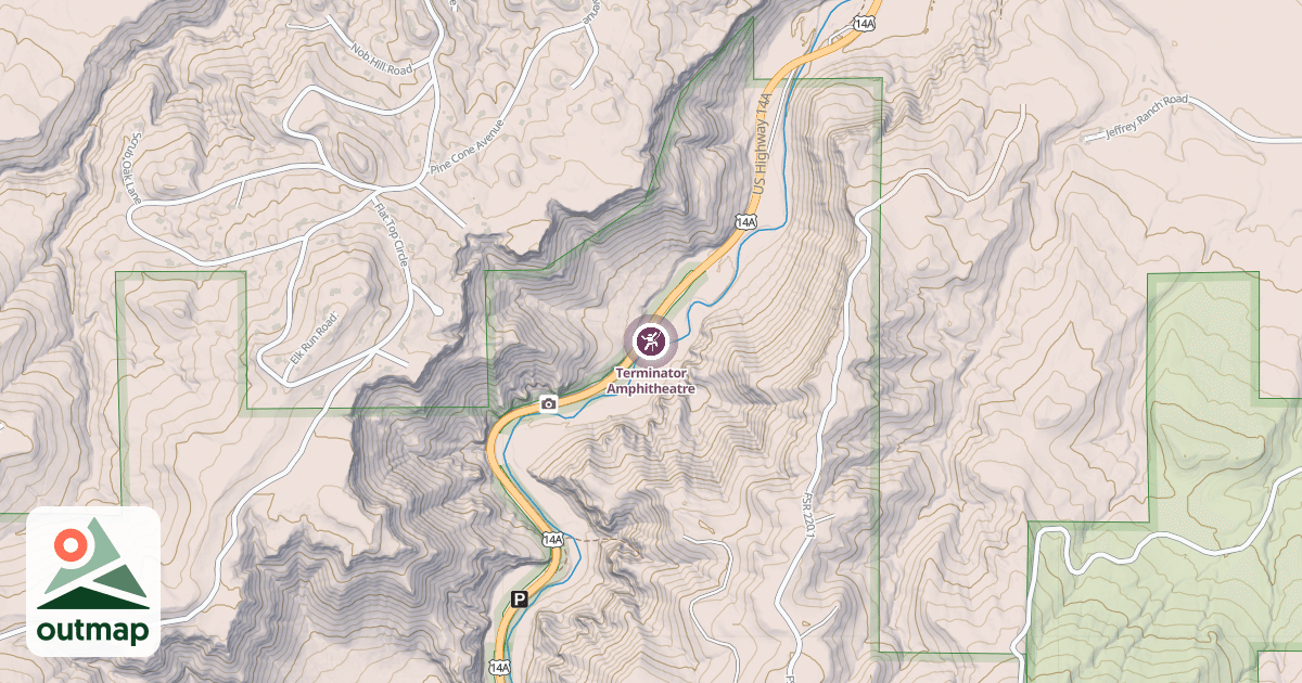 Map of Terminator Amphitheatre