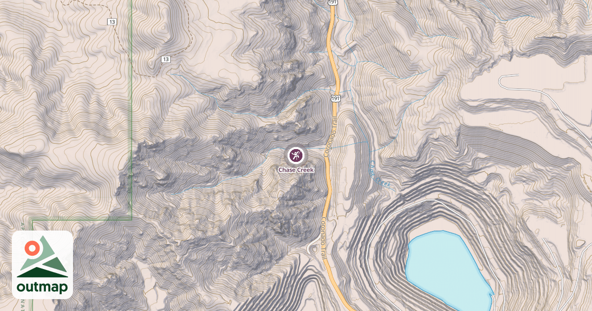 Map of Chase Creek