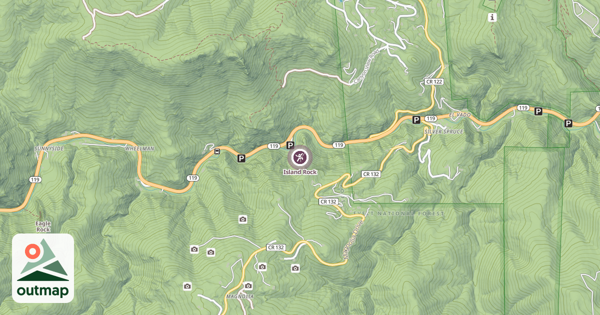 Map of Island Rock
