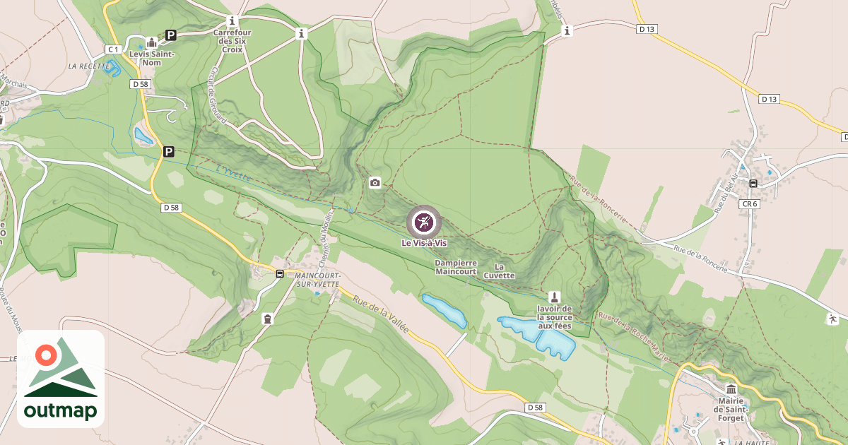 Map of Le Vis-à-Vis