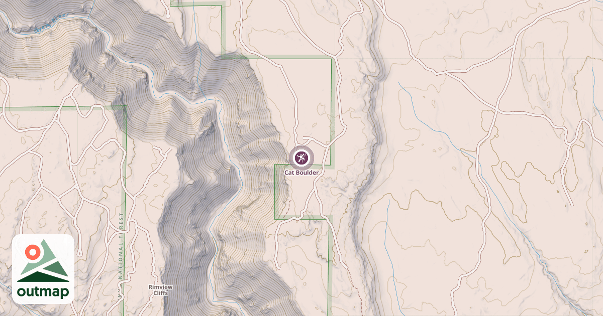 Map of Cat Boulder