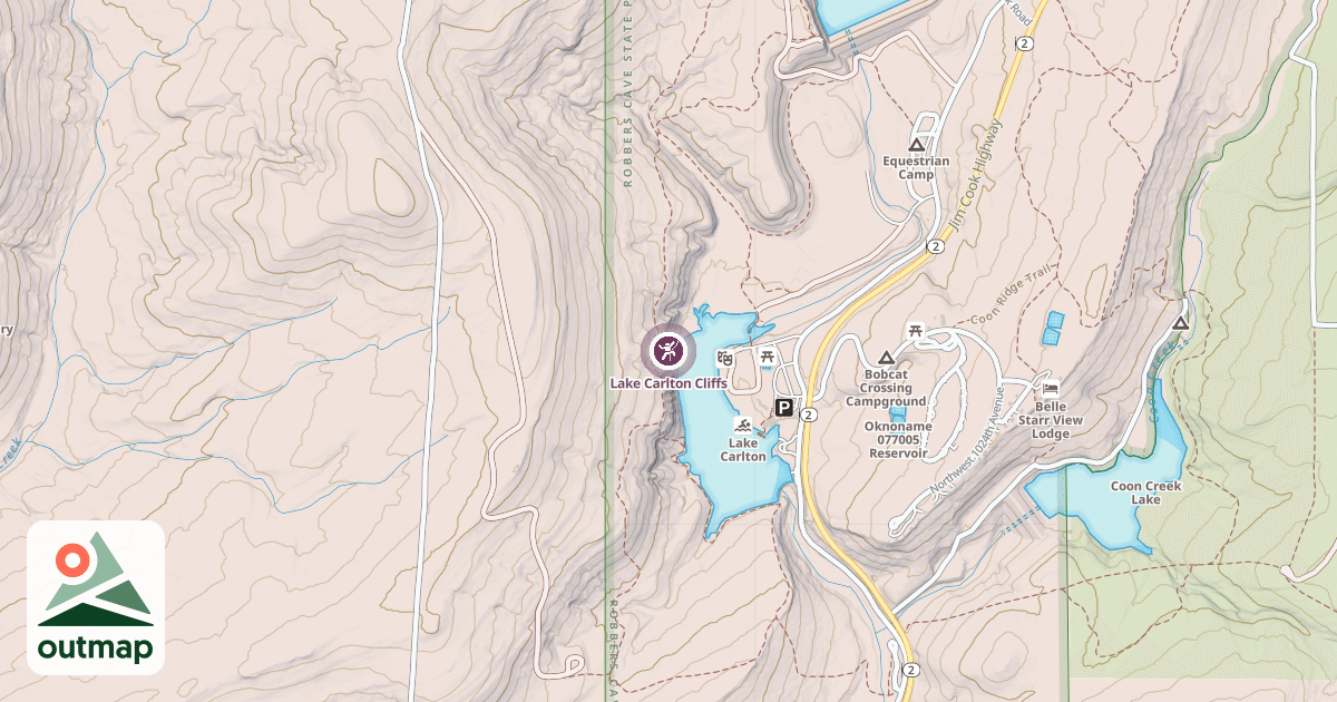 Map of Lake Carlton Cliffs