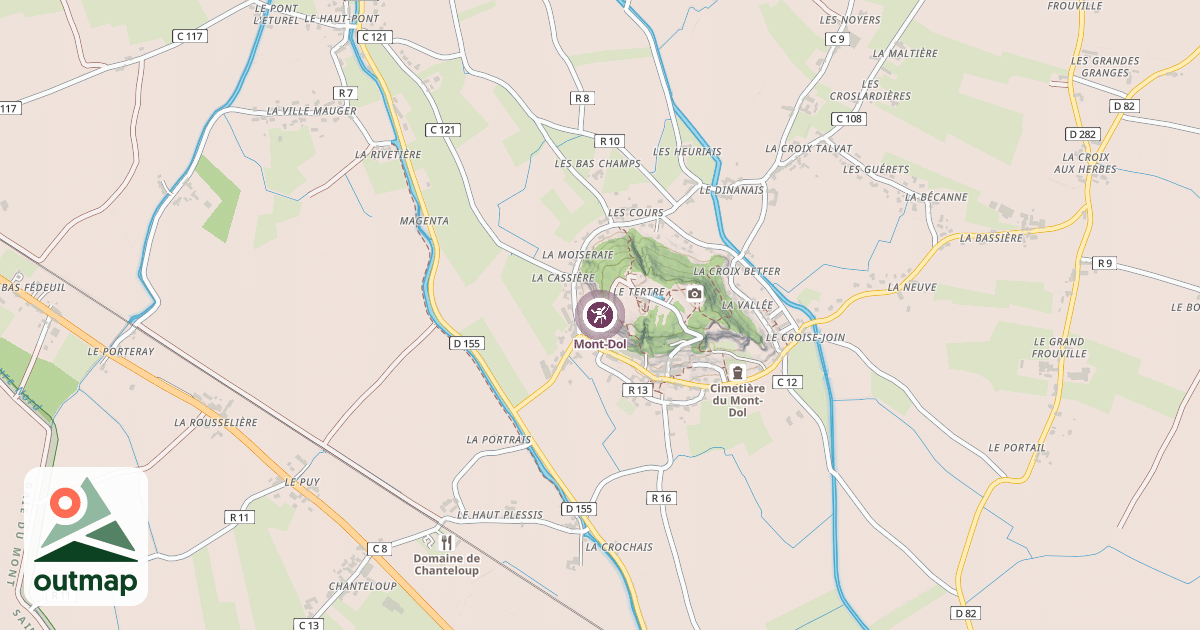 Map of Mont-Dol
