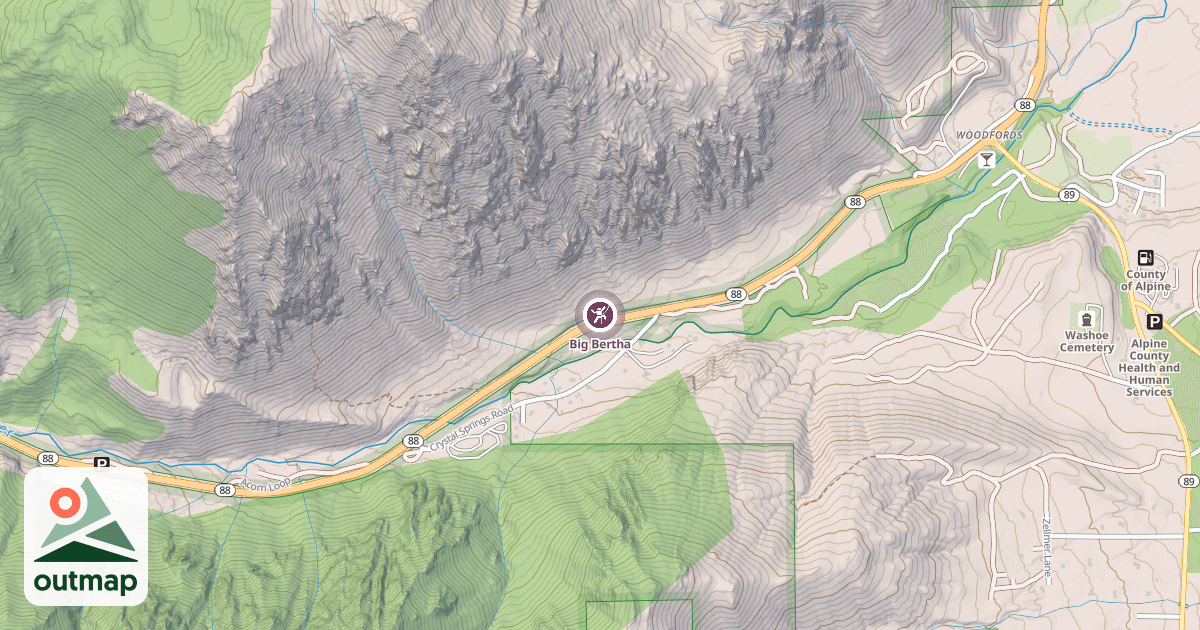 Map of Big Bertha