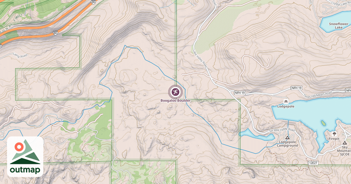 Map of Boogaloo Boulder