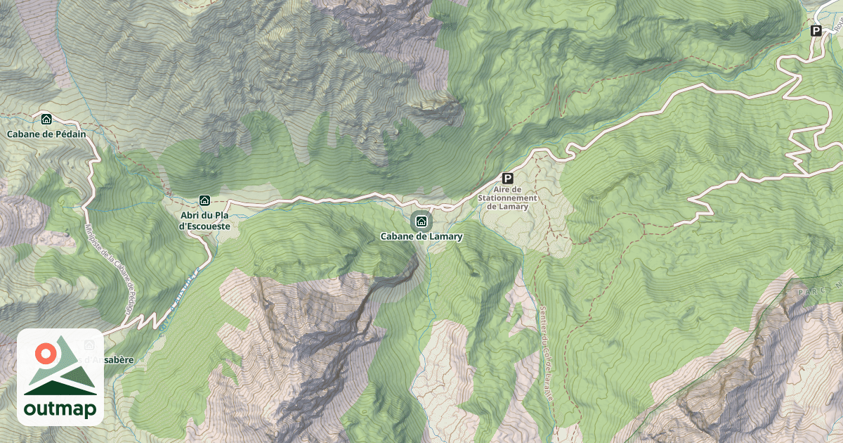 Map of Cabane de Lamary