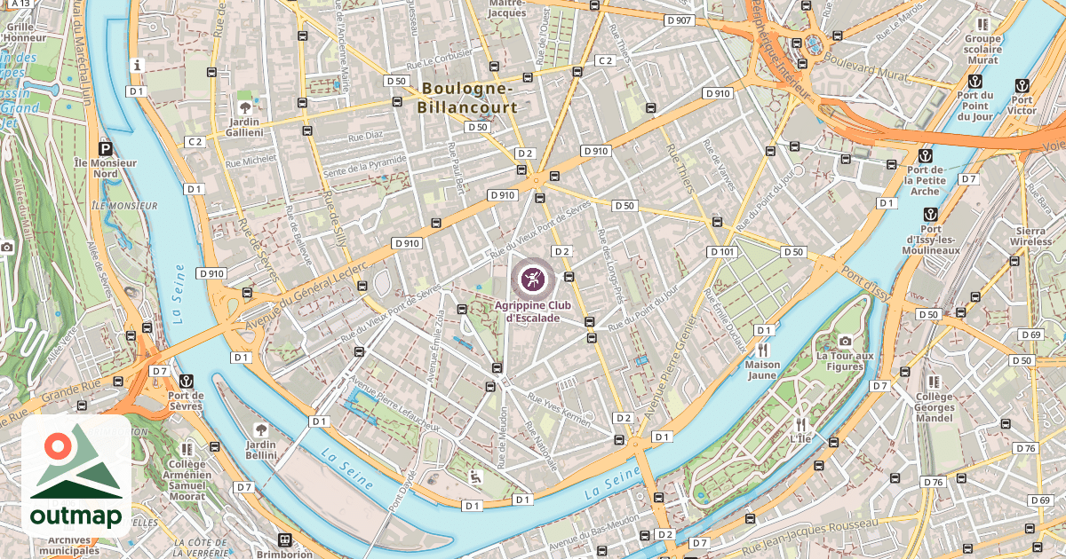 Map of Agrippine Club d'Escalade