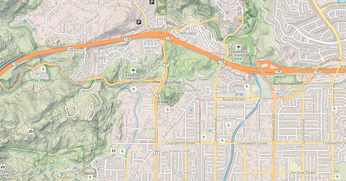 Map preview of Hand Traverse