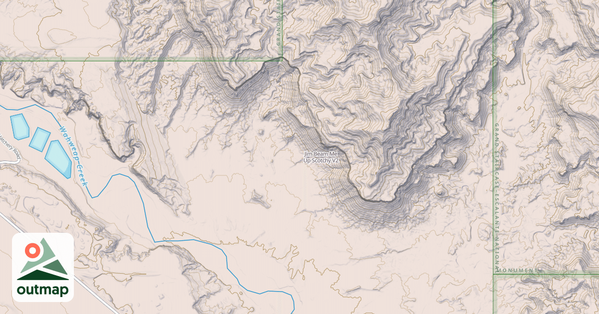 Map of Jim Beam Me Up Scotchy