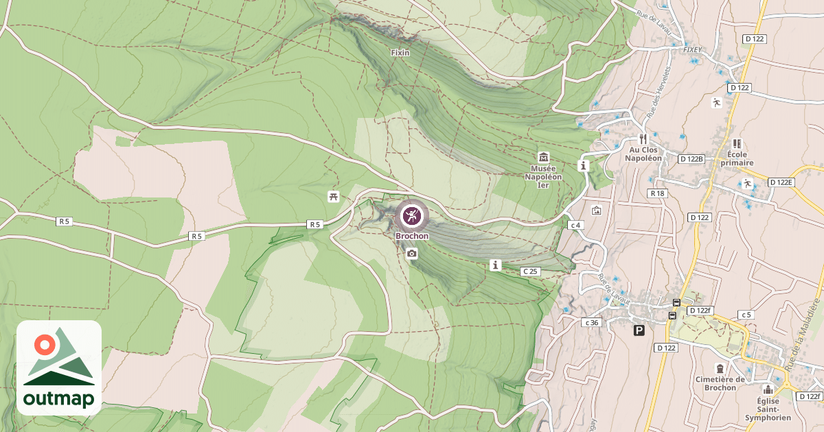Map of Brochon