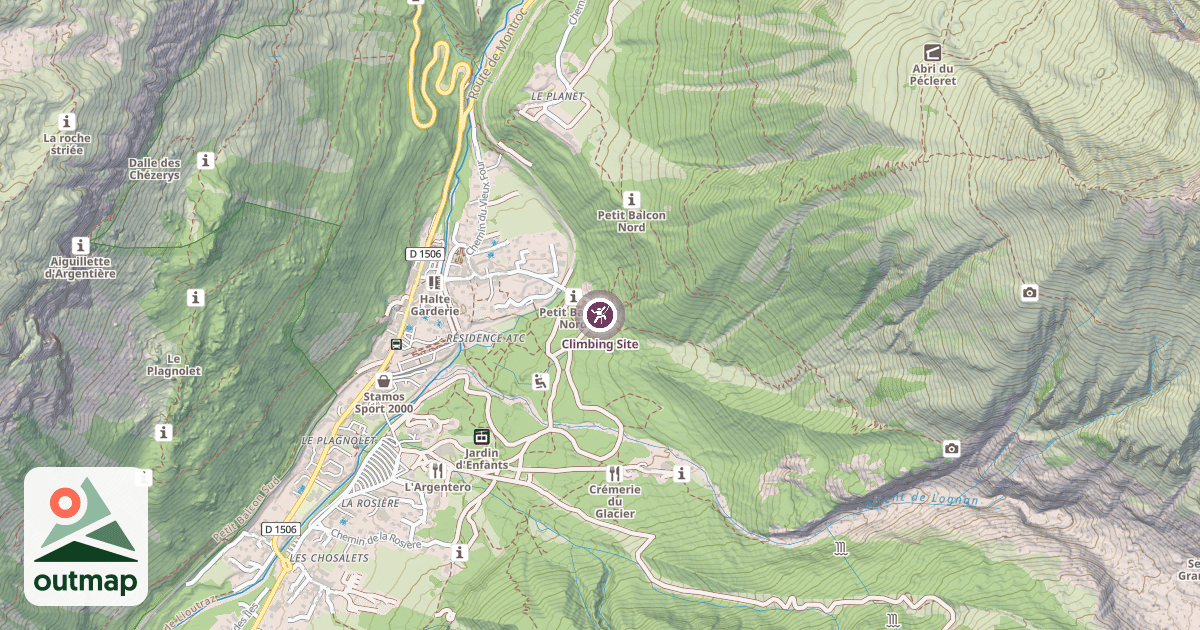 Map of Climbing Site