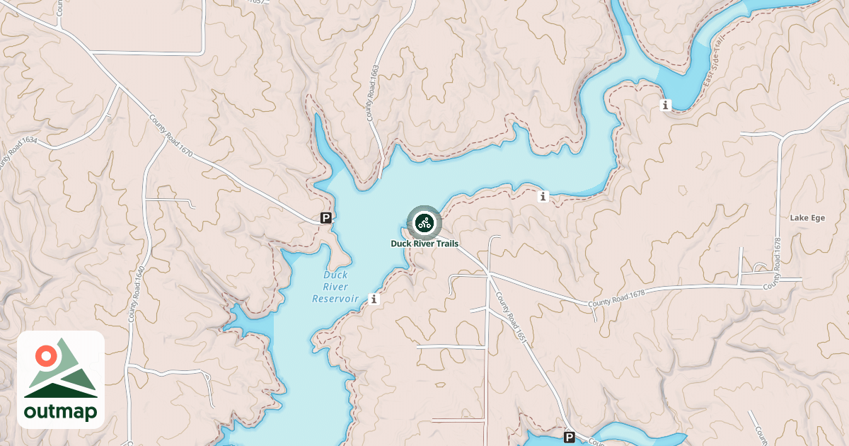 Map of Duck River Trails