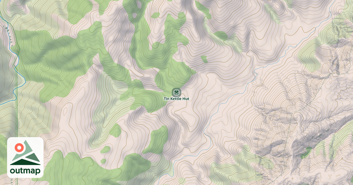 Map of Tin Kettle Hut