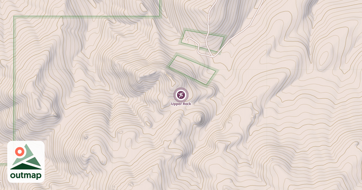 Map of Upper Rock