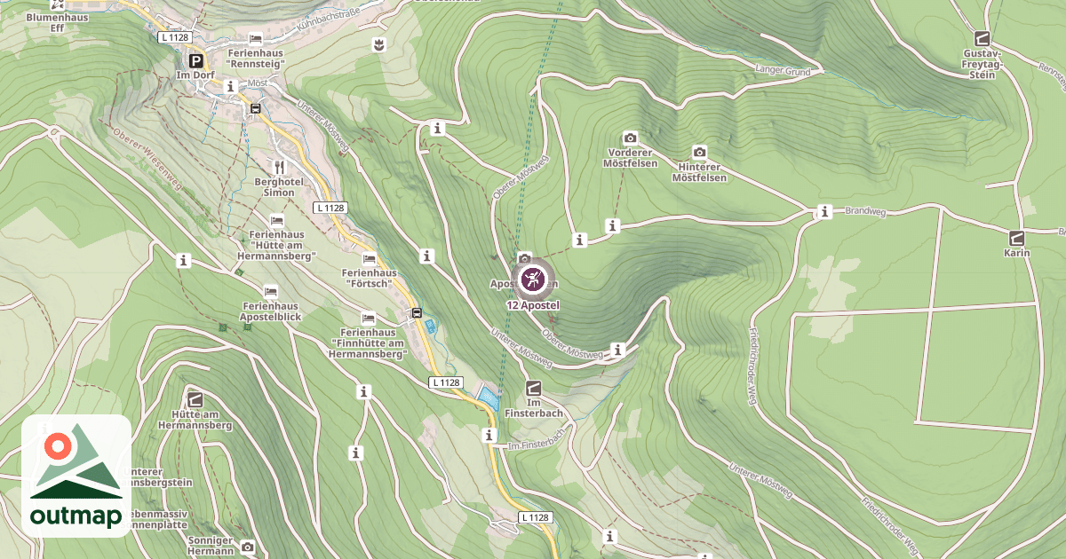 Map of 12 Apostel