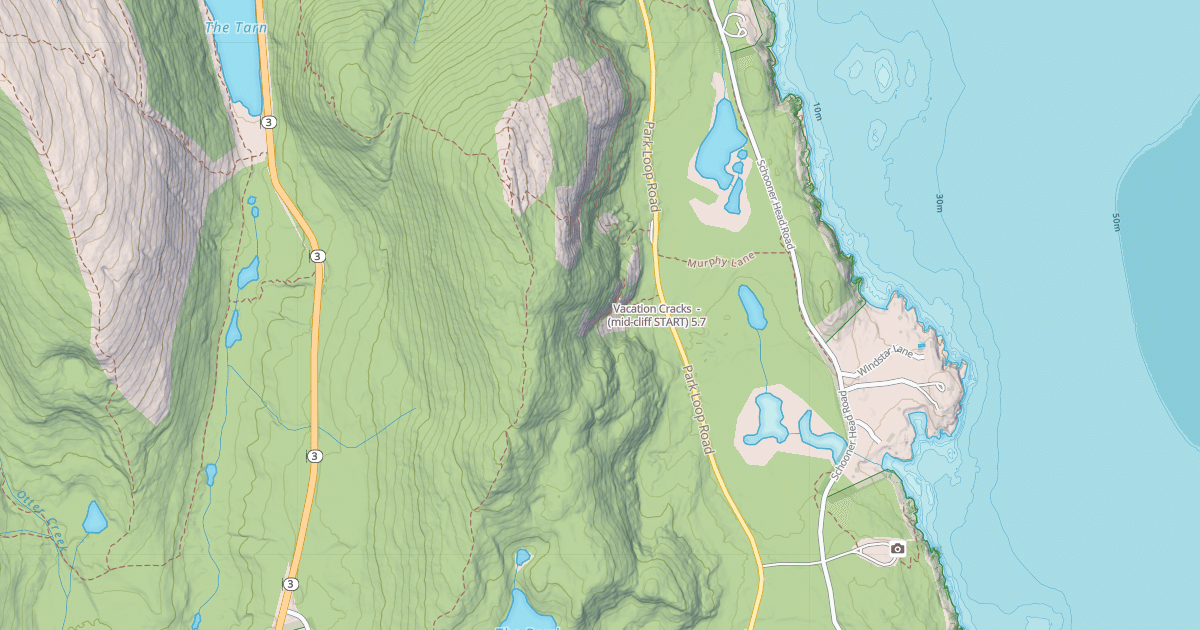 Map preview of Vacation Cracks  - (mid-cliff START)