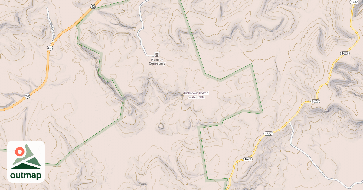Map of Unknown bolted route