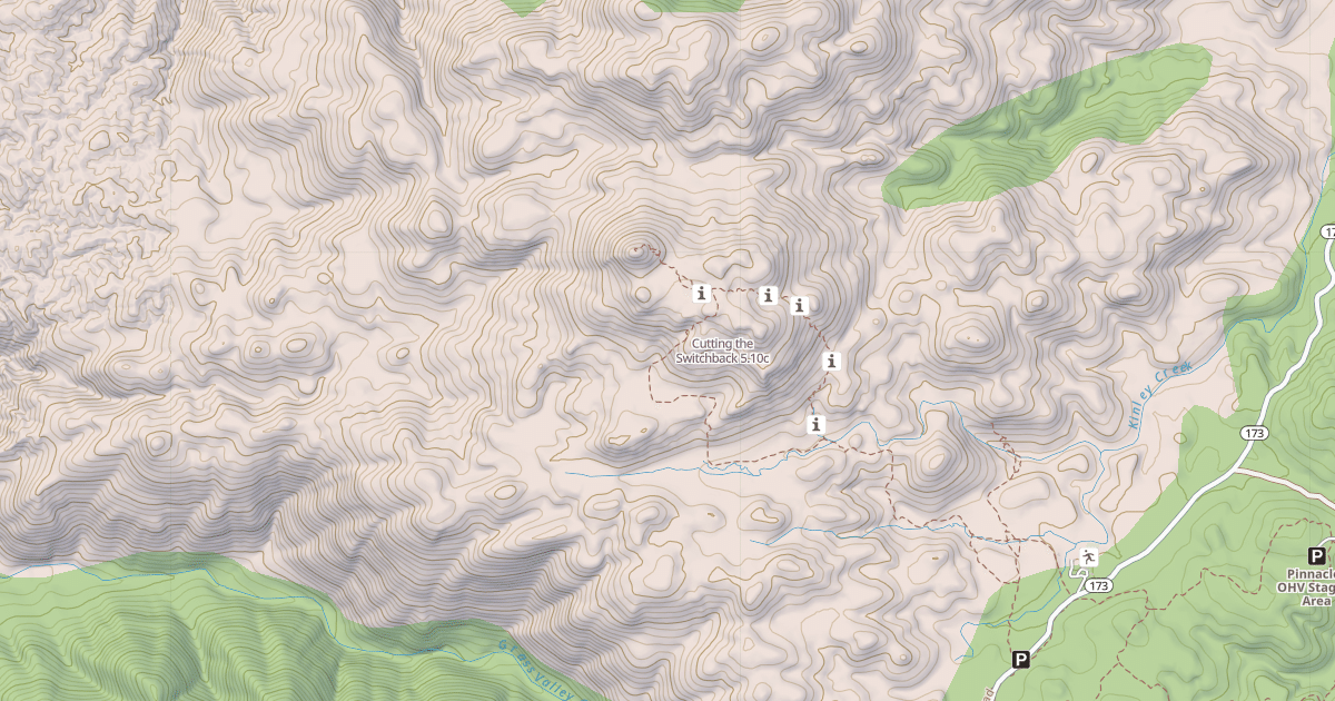 Map preview of Cutting the Switchback