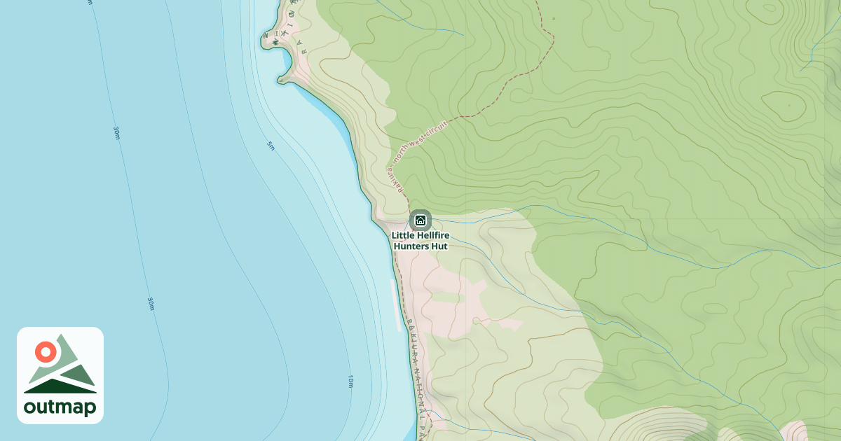 Map of Little Hellfire Hunters Hut