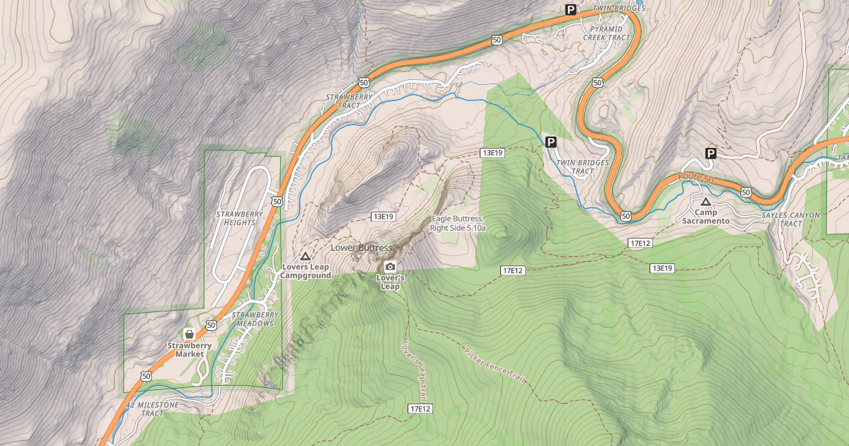 Map preview of Eagle Buttress, Right Side