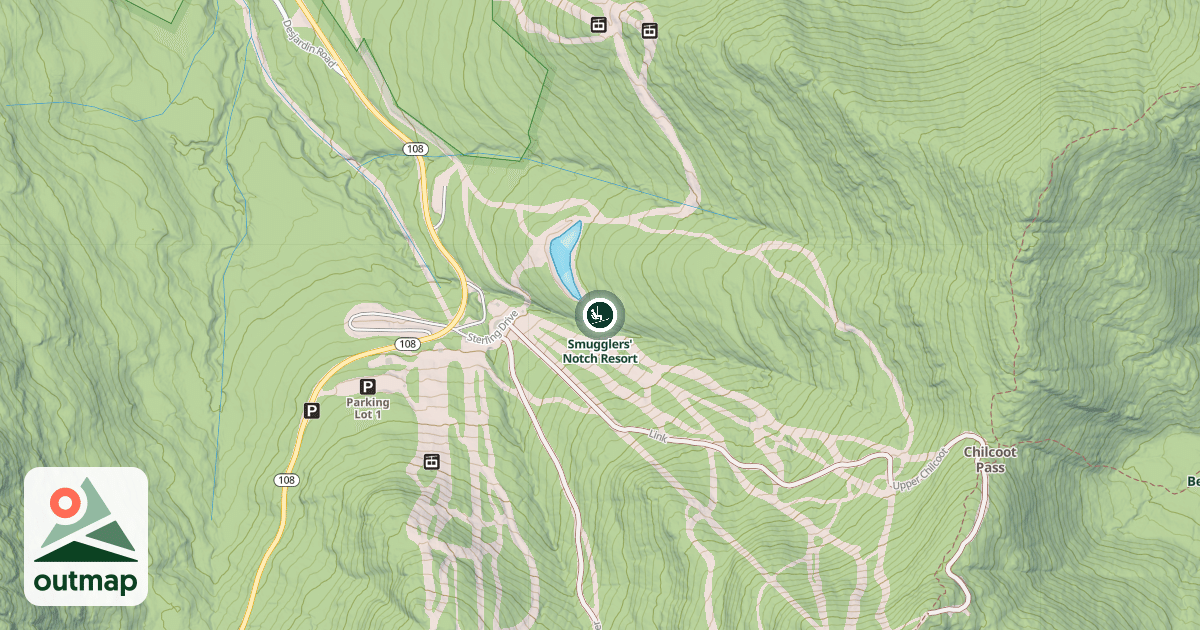 Map of Smugglers' Notch Resort