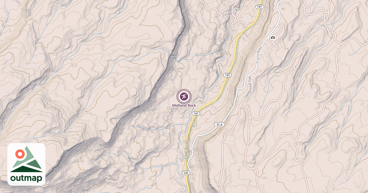 Map of Midland Rock