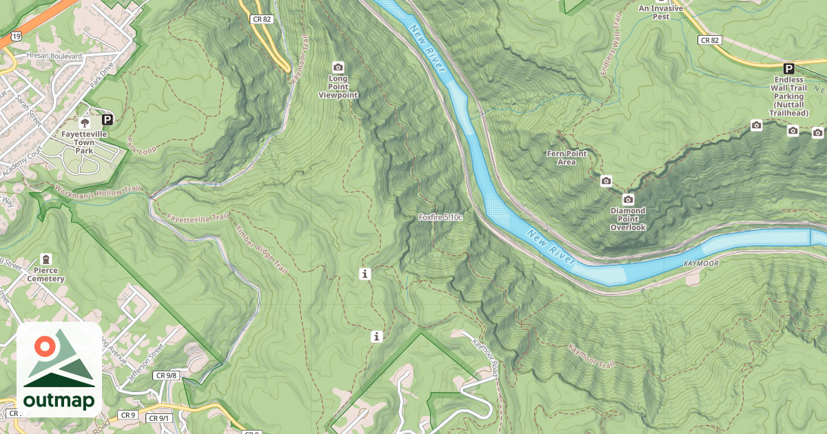 Map of Foxfire