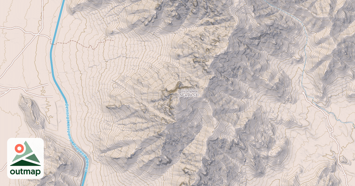Map of incomplete NF arete