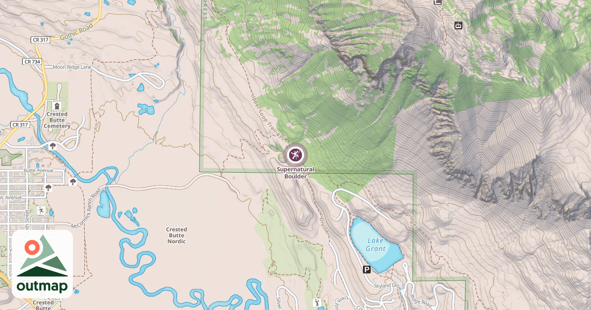 Map of Supernatural Boulder